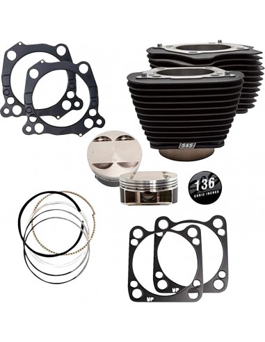 Kit gruppo termico 136" nero con alette m8 non evidenziate