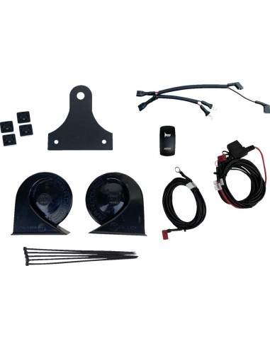 Kit clacson doppio con interruttore 109db elettromagnetico