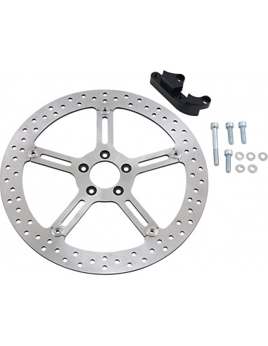 Kit rotore freno big brake destro per dyna e softail