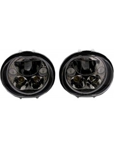Kit faro doppio 5-3/4" nero