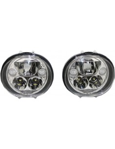 Kit faro doppio 5-3/4" cromato