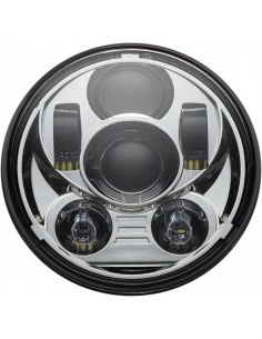 Faro anteriore 5.75" led cromato