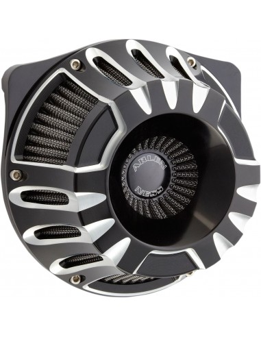 Kit filtro aria invertito ventosa grande taglio profondo nero