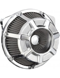 Kit filtro aria ventosa grande rovesciata smussata cromata