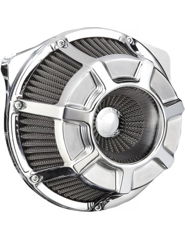 Kit filtro aria ventosa grande rovesciata smussata cromata