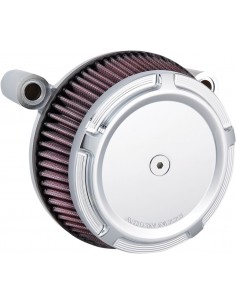 Kit filtro aria big sucker stage 1 con filtro aria sintetico smussato cromato