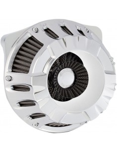 Kit filtro aria inverso ventosa grande taglio profondo cromato