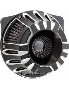 Kit filtro aria invertito ventosa grande taglio profondo nero