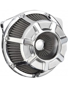 Kit filtro aria ventosa grande rovesciata smussata cromata