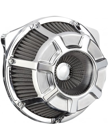 Kit filtro aria ventosa grande rovesciata smussata cromata