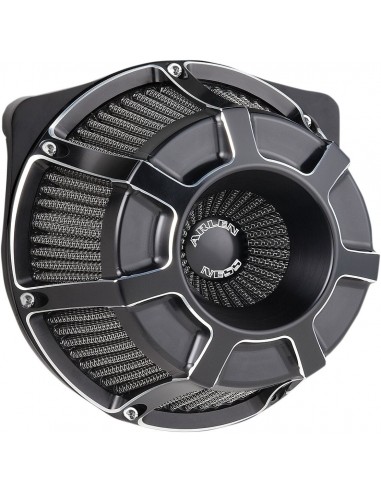 Kit filtro aria ventosa grande rovesciata bisellata nera