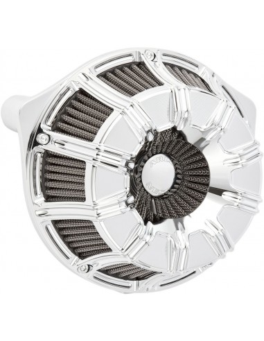 Kit filtro aria grande ventosa invertita calibro 10 cromato