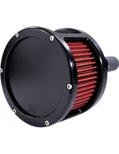 Filtro dell'aria - serie ba race - nero - copertura solida - rosso - m8