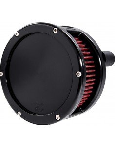 Filtro dell'aria - serie ba - nero - copertura solida - rosso - m8