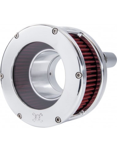 Filtro dell'aria - serie ba - cromato - copertura trasparente - rosso - m8