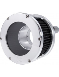 Filtro dell'aria - serie ba race - grezzo - copertura trasparente - nero - m8