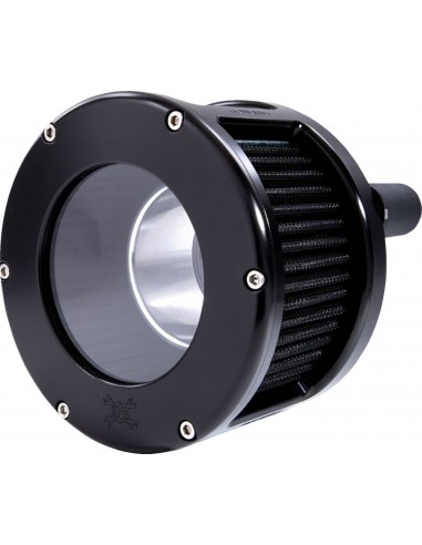 Filtro dell'aria - serie ba race - nero - copertura trasparente - nero - m8