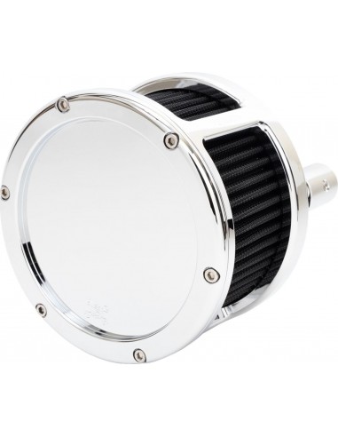 Filtro dell'aria - serie ba race - cromato - copertura solida - nero - m8