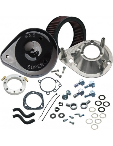 Kit filtro aria classic a goccia per stock carb/efi nero lucido