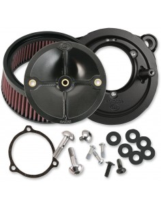 Kit filtro aria stealth senza coperchio per corpi farfallati hog da 58mm nero