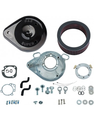 Kit filtro aria classic teardrop calcio efi nero lucido