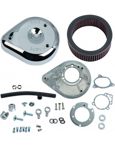 Kit filtro aria classic teardrop stock bore tbw cromato