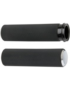 Manopole zigrinate fusion acceleratore in filo cromato