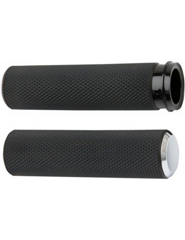 Manopole zigrinate fusion acceleratore in filo cromato