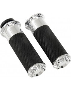 Manopole acceleratore fusion smussate in filo cromato