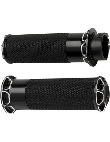 Manopole acceleratore fusion smussate in filo nero