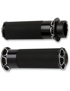 Manopole gas fusion smussate con cavo nero