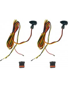 Luci micro bullet ambra/rosso v2 indicatori di direzione led nero