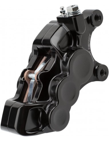 Pinza freno anteriore a 4 pistoni nera