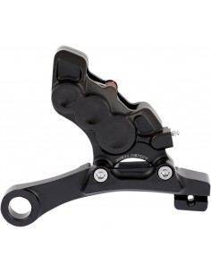 Pinza freno posteriore a 6 pistoni nera