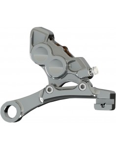 Pinza freno posteriore a 4 pistoni cromata