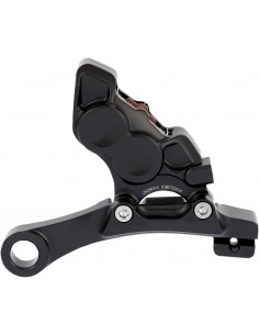 Pinza freno posteriore a 4 pistoni nera