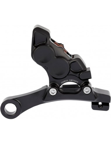 Pinza freno posteriore a 4 pistoni nera
