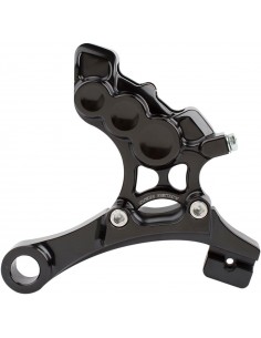 Pinza freno posteriore a 4 pistoni nera