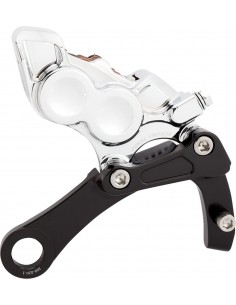 Pinza posteriore 4 pistoni cromata m8 softail