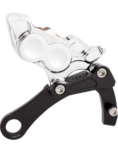 Pinza posteriore 4 pistoni cromata m8 softail