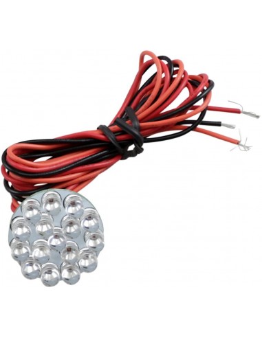 Genesis led cluster 1" 16led/rosso