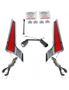 Fascia chiara cromato/rosso