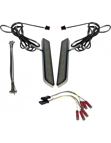 Luce forcella a led - fumé - cromata