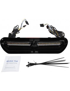 Inserto di ventilazione a led - ambra/bianco - nero con rete nera