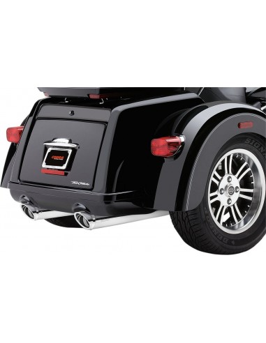 Terminali 3-3/4" slip on tondi tri glide cromati