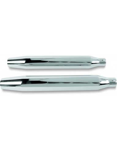 Terminali 3" slip on conici cromati