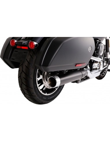 Terminale 4" slip-on sport glide nero/cromato