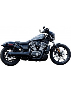 Silenziatori slip on grand national 4.5" ece neri/neri