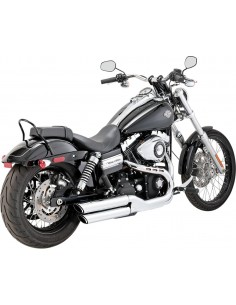 Terminale twin slash 3" cromato