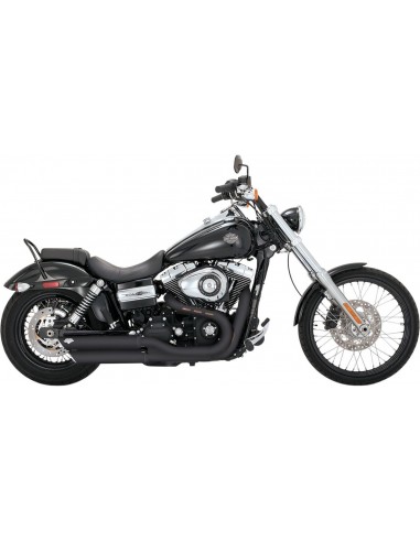 Terminale twin slash 3" nero